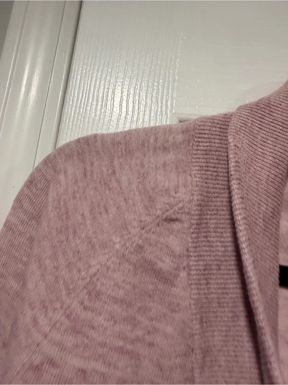 Athleta Size XS Lavender Tie Front Cardigan Sweater Lightweight Cropped Open